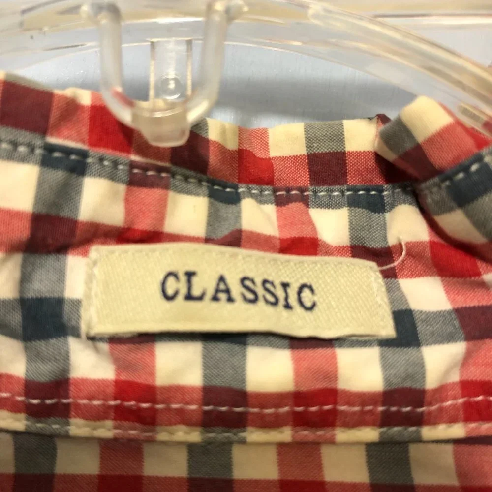 J. Crew Gingham Plaid Button Down Long Sleeve Shirt